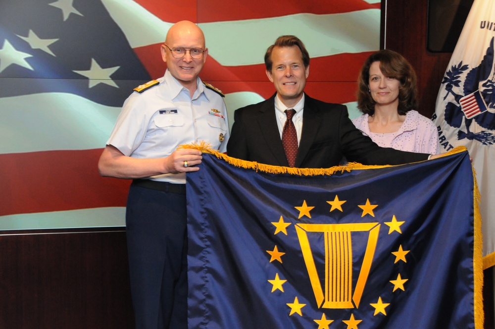 Ceremony at Coast Guard Headquarters