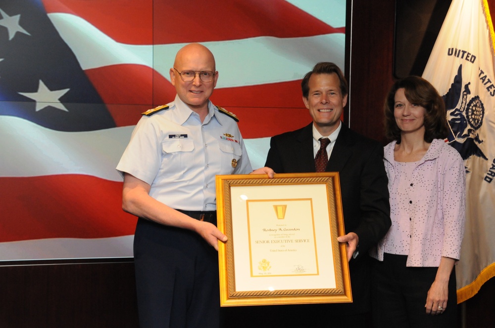 Ceremony at Coast Guard Headquarters