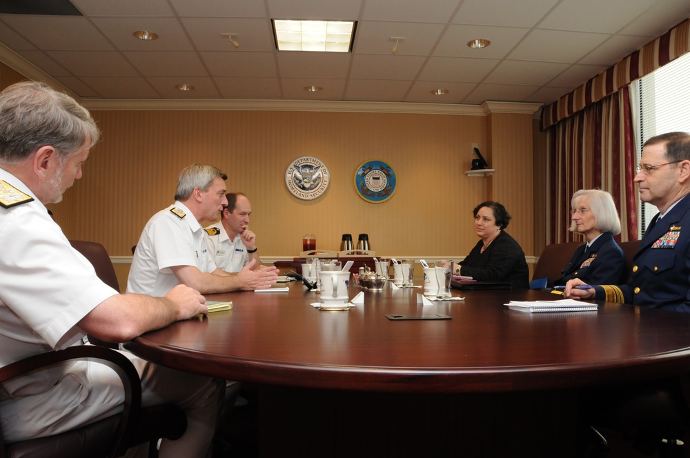Vice Commandant meets Rear Adm. Philip Jones