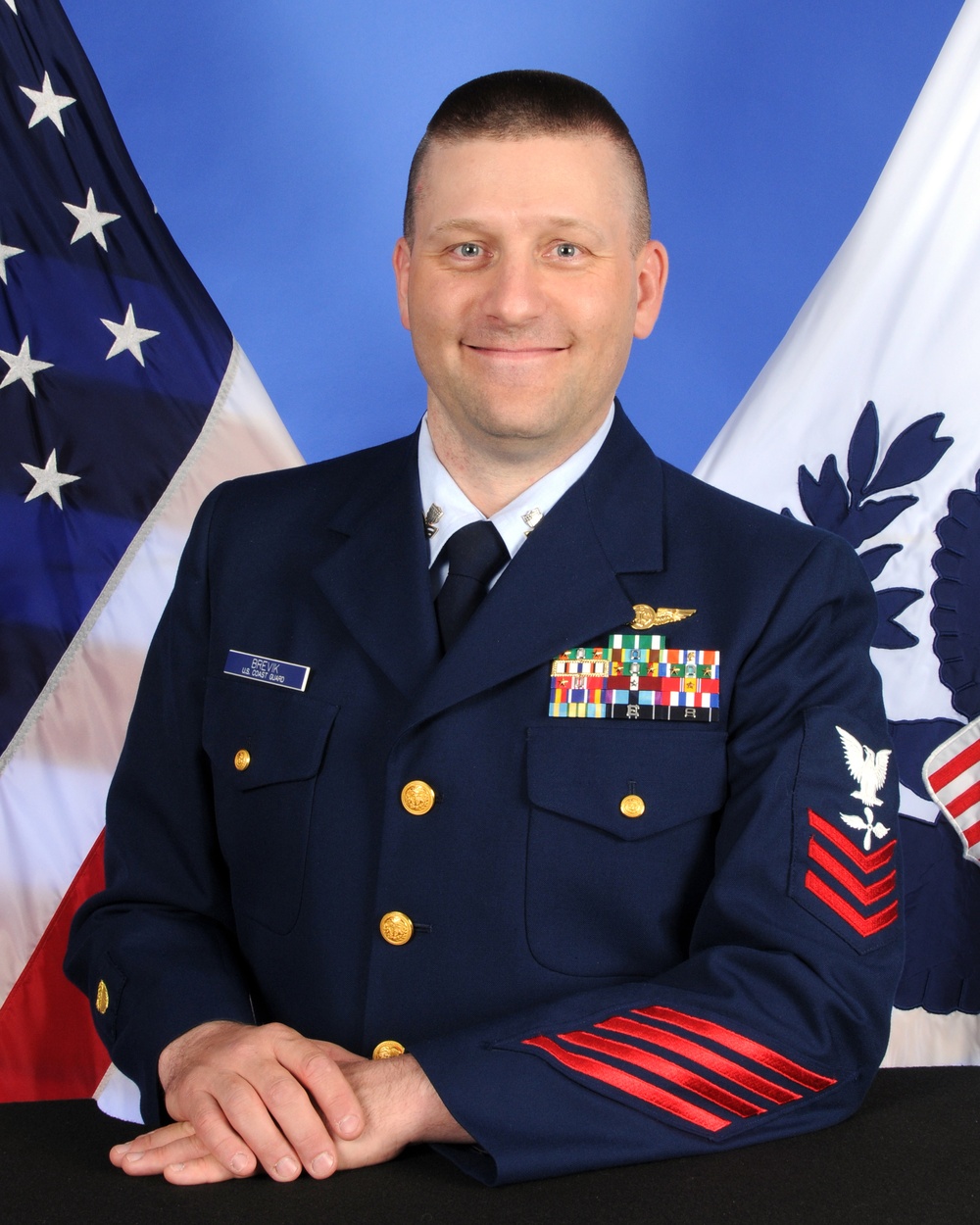 Petty Officer 1st Class Troy Brevik, the 2010 Coast Guard Enlisted Person of the Year