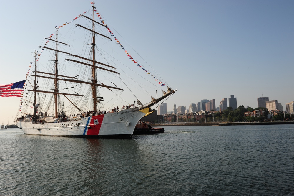 Coast Guard Cutter Eagle arrives in Boston