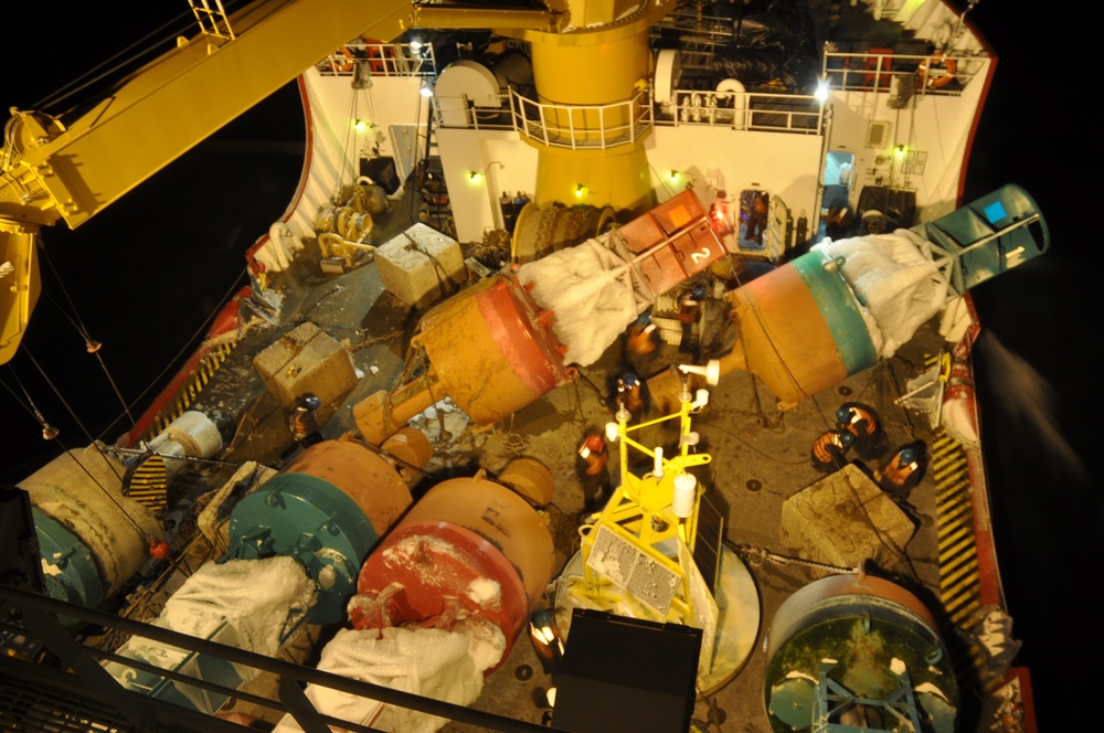 USCGC Mackinaw during Operation Fall Retrieve