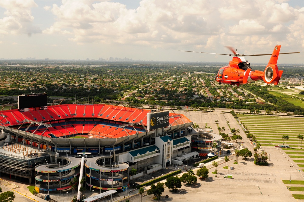 Coast Guard Air Station Miami flyover Sun Life