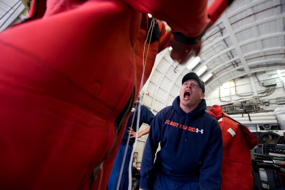 Coast Guard Cutter Forward alien migration and interdiction drill