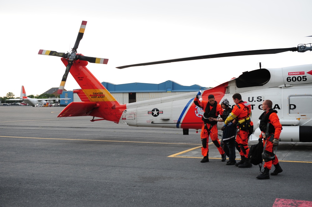 CGAS conducts medevac from Star Gran 240 miles SW Kodiak