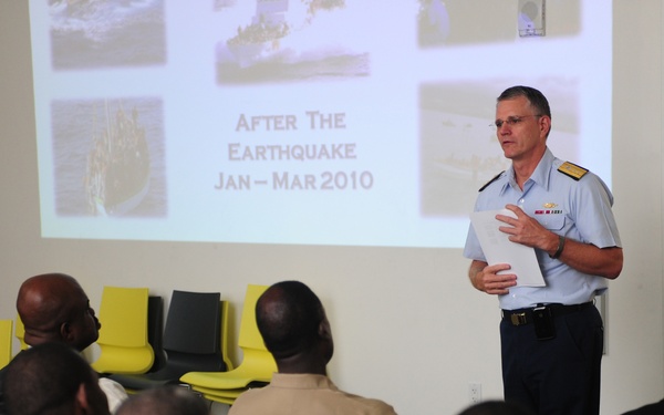 D7 Commander Meets With Haitian Delegation