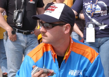 Team Coast Guard Racing pit crew member