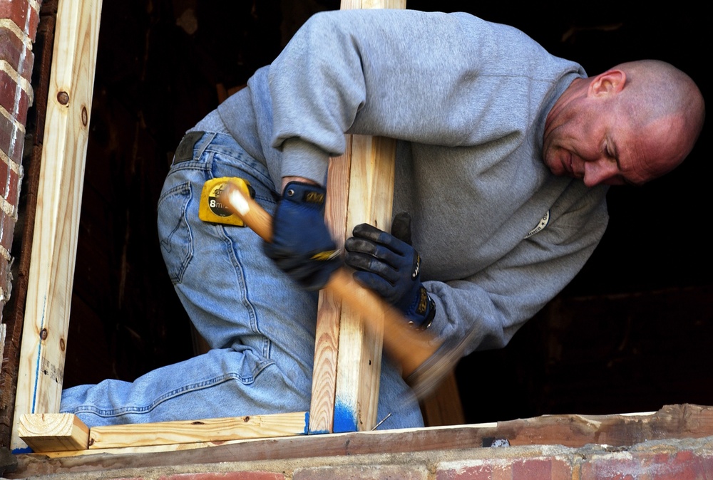 Nailing in the frame