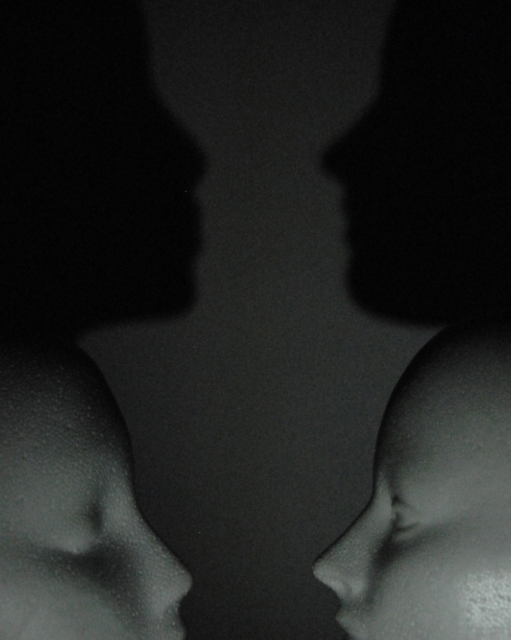 Profile portrait with shadows