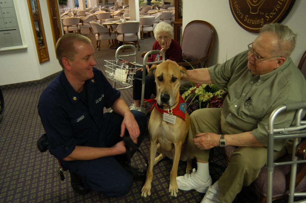 Therapy dog visit