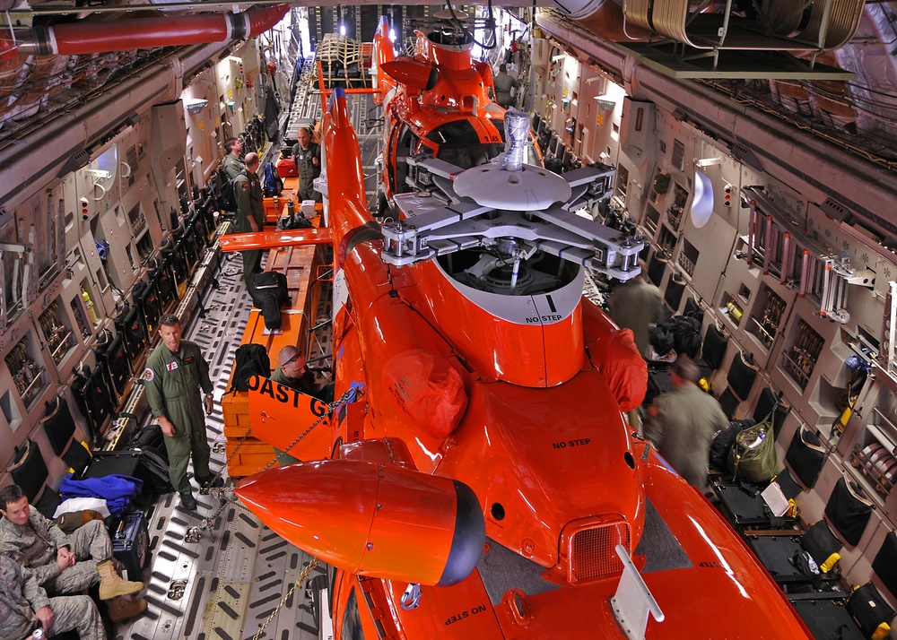 Helicopters loaded