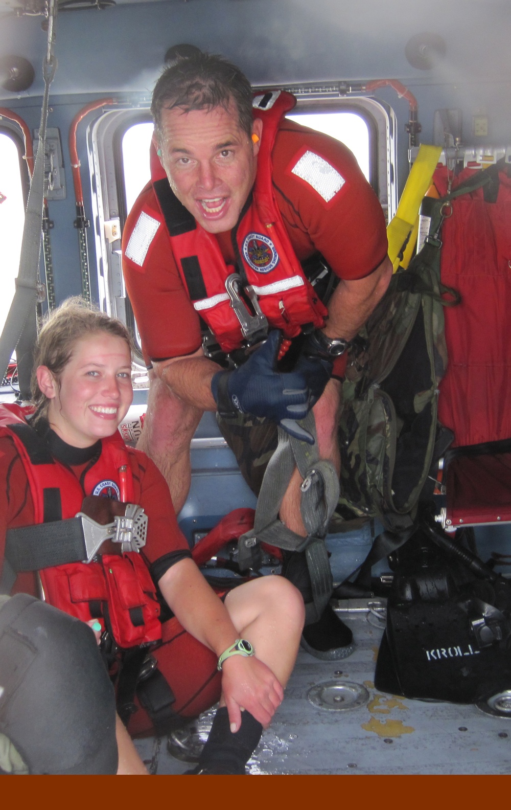 Honorary rescue swimmer training