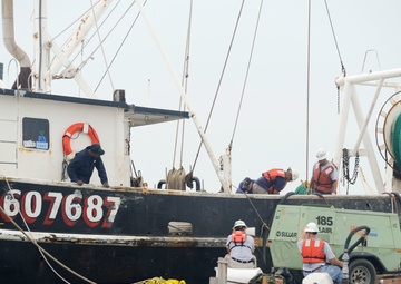 Coast Guard monitors lightering operations