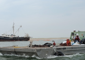 Coast Guard monitors lightering operations