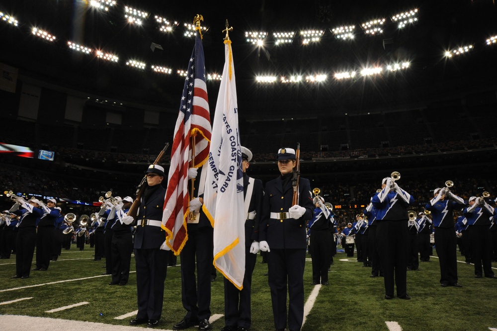 Eighth District Color Guard at the New Orleans Bowl