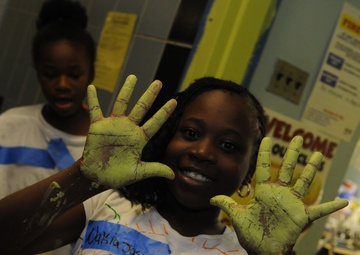 Coast Guard helps paint elementary school during Fleet Week 2010