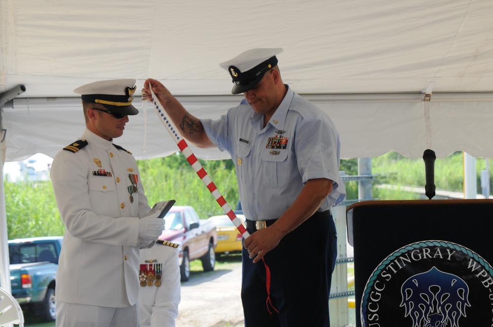 Coast Guard Cutter Stingray change of command