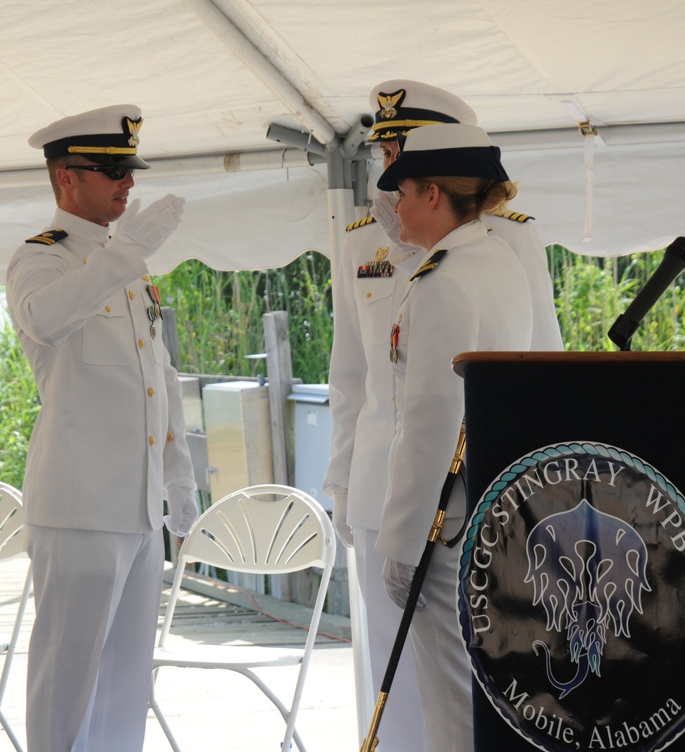Coast Guard Cutter Stingray change of command