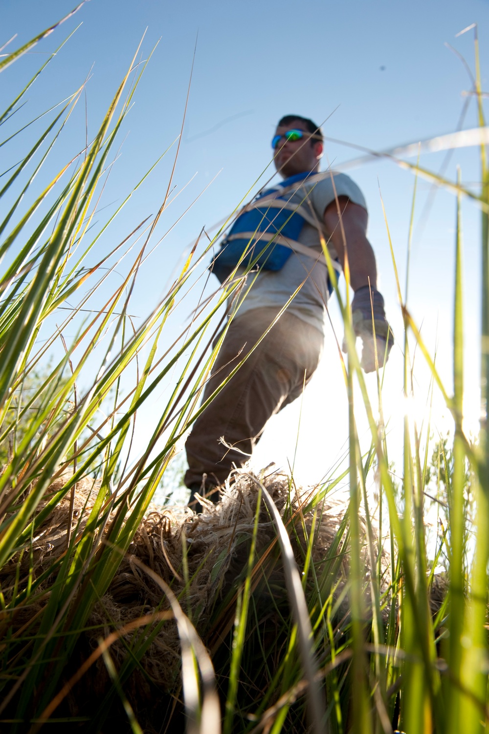 Air-boat operations in Bayou La Batre, Ala.