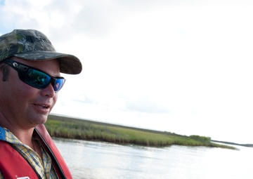 Air-boat operations in Bayou La Batre, Ala.