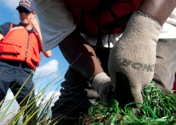 Air-boat operations in Bayou La Batre, Ala.
