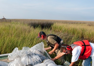Airboat operations in Bayou La Batre, Ala.