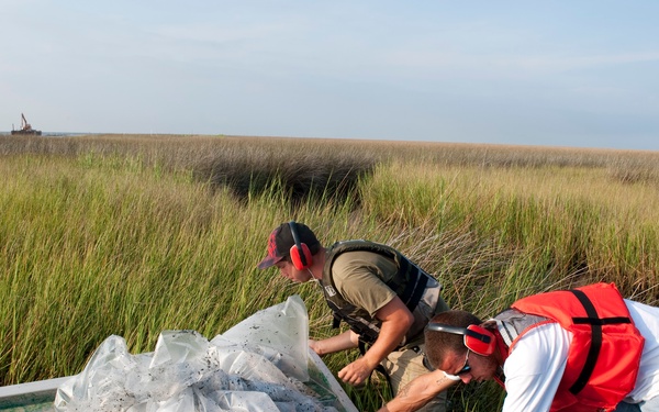 Airboat operations in Bayou La Batre, Ala.