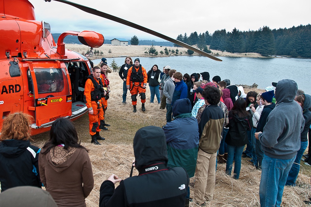 Air Station Kodiak SAR demo, RYLA, Woody Island