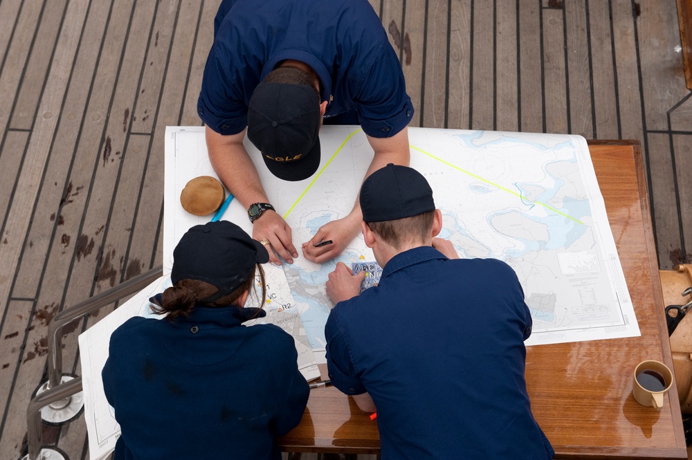 Making corrections to a nautical chart