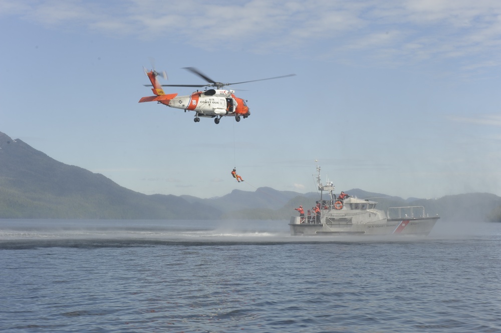 Station Ketchikan helo ops with Air Station Sitka