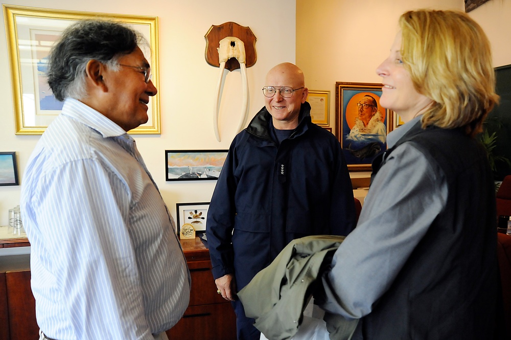 Meeting with Mayor Edward Itta