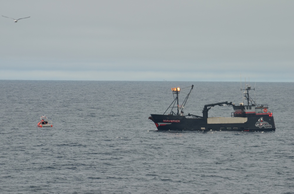 Coast Guard Cutter SPAR medevac