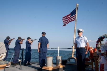 Coast Guard Cutter Tampa 9/11 ceremony