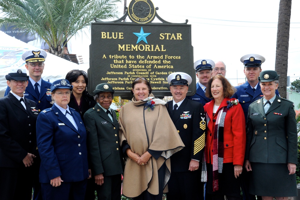 Blue Star Memorial Marker dedication