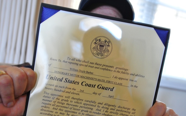 Coast Guard vet promoted 69 years later