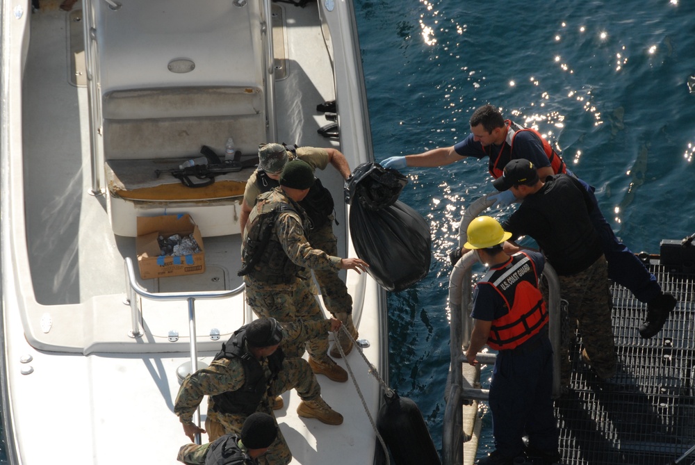 Coast Guard Cutter Bertholf stops drug smugglers