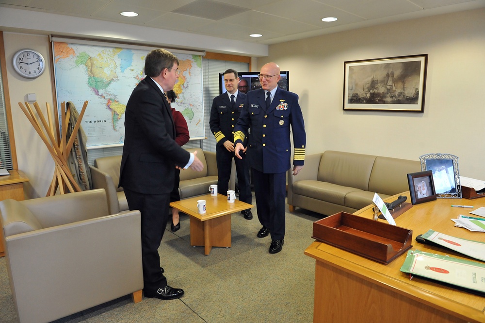 Meetings at the Royal Navy of the United Kingdom headquarters
