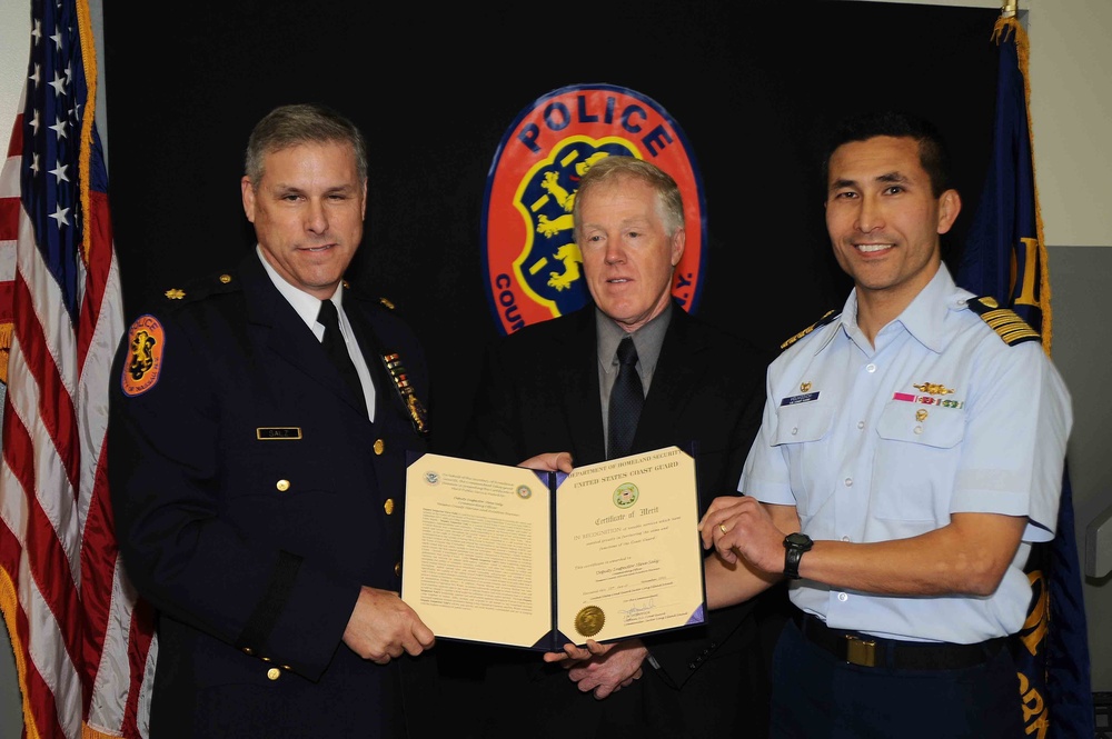 Certificate of Merit awarded to Nassau County Marine Bureau