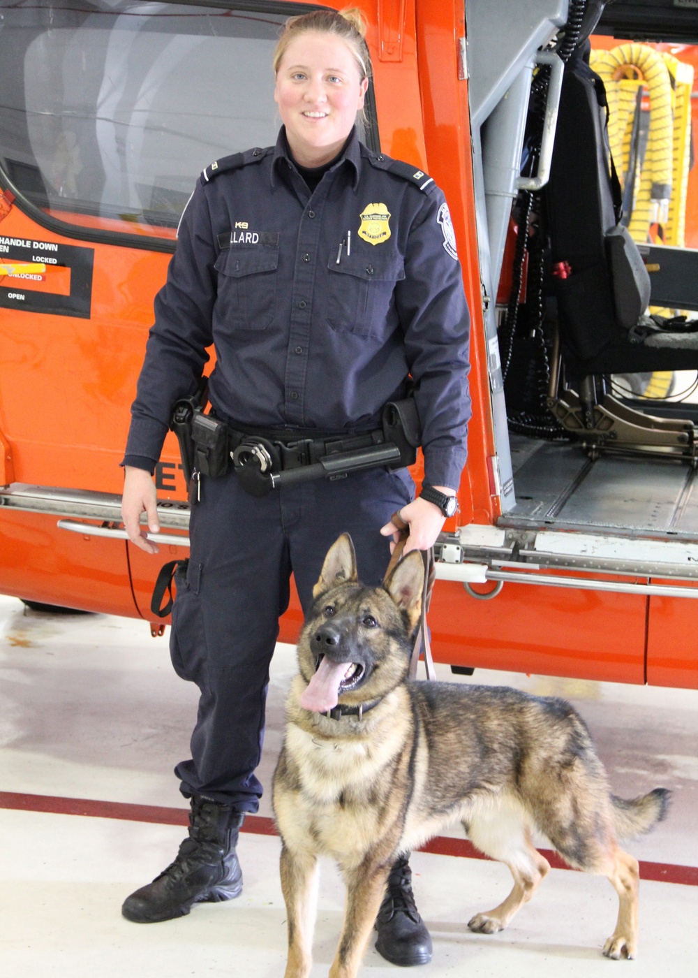 CBP canine handlers train at Air Station Detroit
