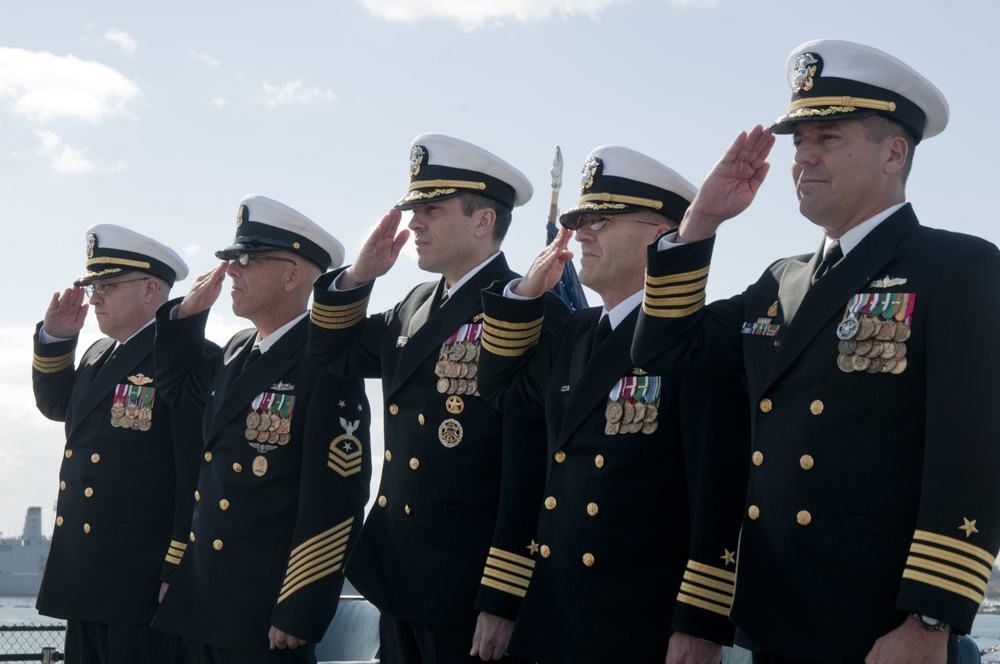 USS Peleliu change of command