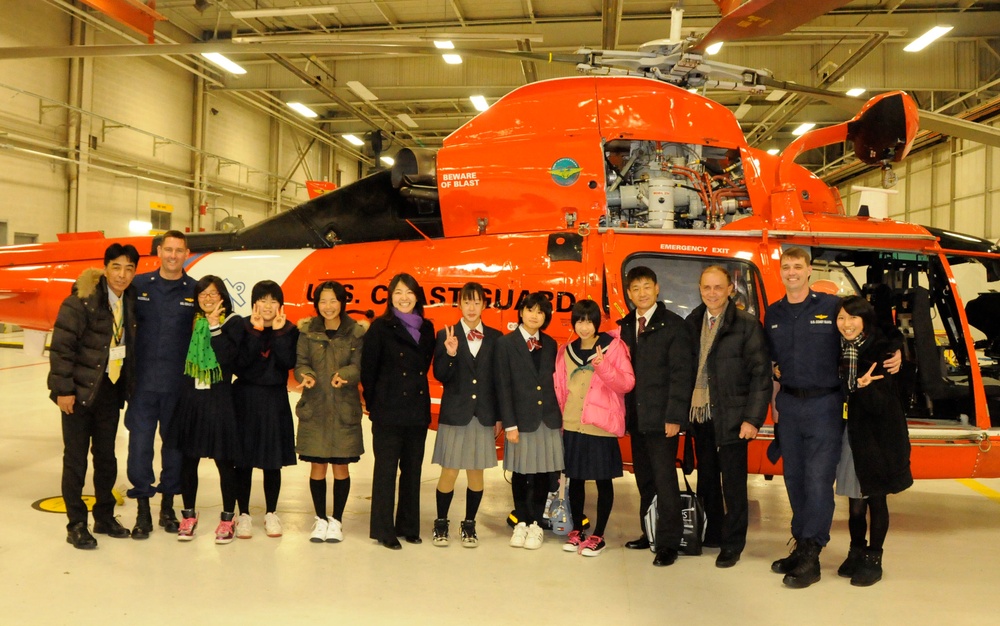 Japanese exchange students tour Air Station T