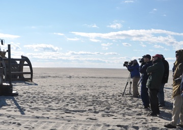 Beach rebuild and replenishment project completion ceremony