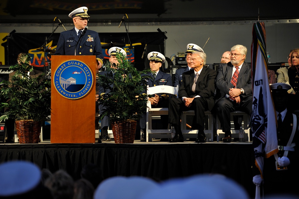 Coast Guard City ceremony