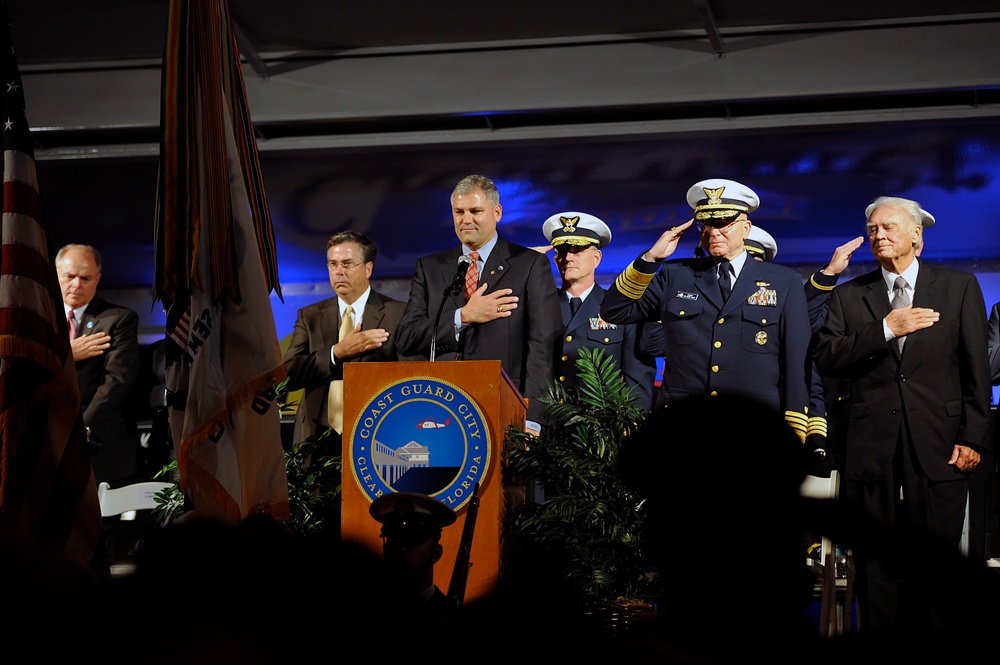 Coast Guard City ceremony