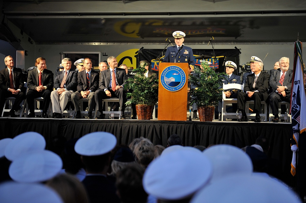 Coast Guard City ceremony