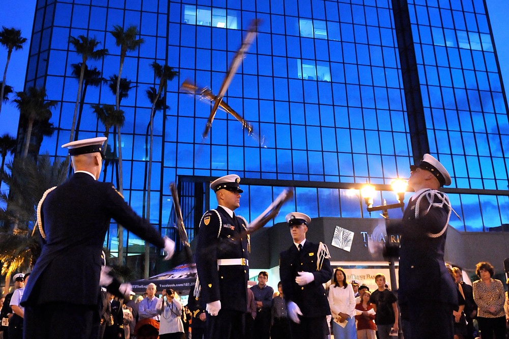 Coast Guard Honor Guard Silent Drill Team