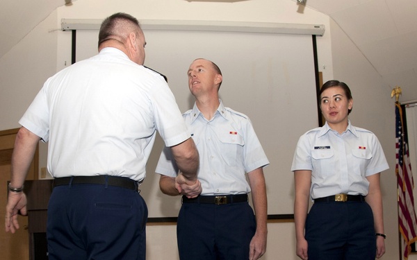 RDML John Welch Presents Challenge Coins