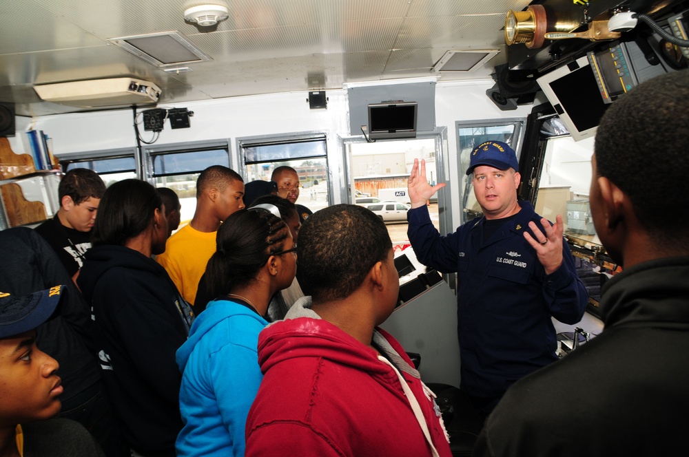 U.S. Navy JROTC cadets tour Sector Mobile units