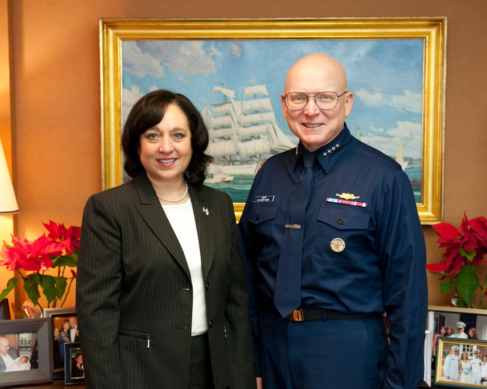 CG commandant meets with DOJ DEA