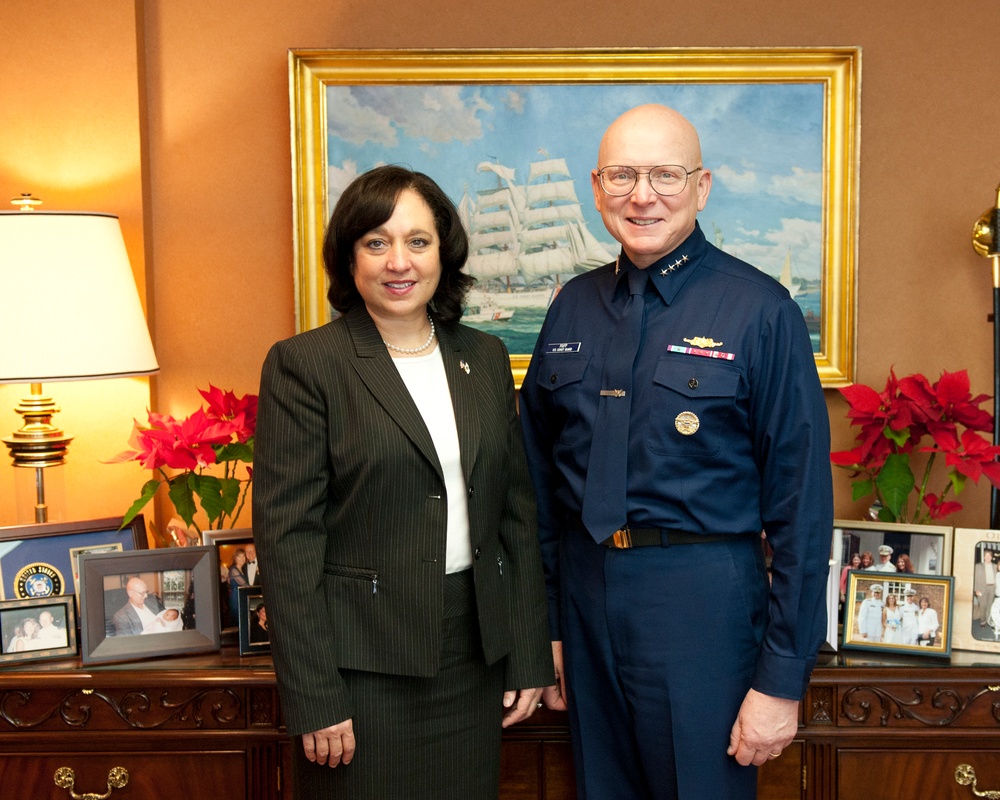 CG commandant meets with DOJ DEA